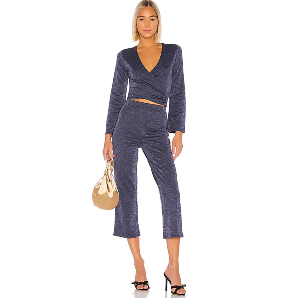 Navy Metallic Ruby Pant By Lovers + Friends Gem